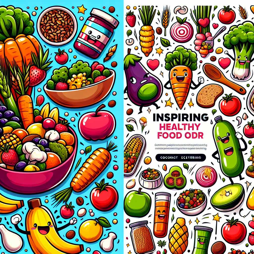 Inspirasi Poster Makanan Sehat dengan Sentuhan Kartun yang Menarik dan
