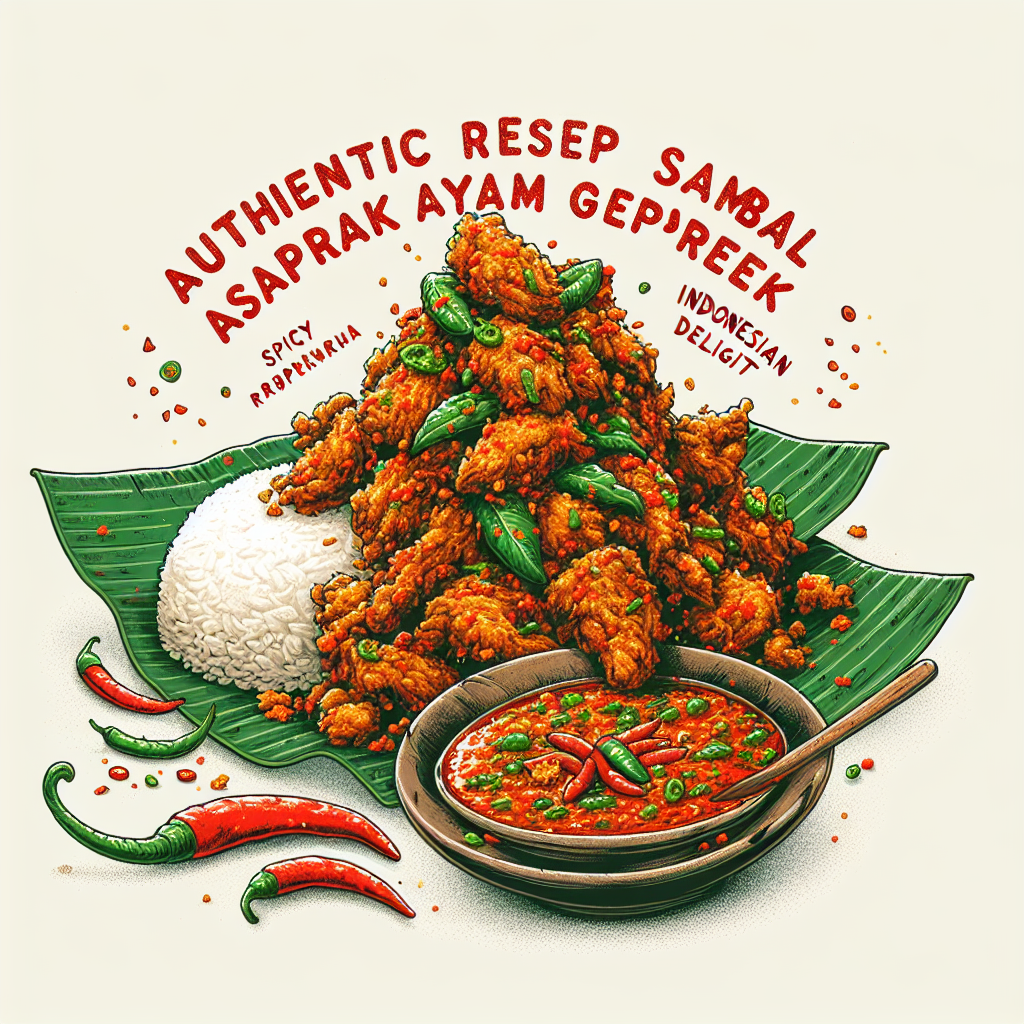 Authentic Resep Sambal Ijo Ayam Geprek: A Spicy Indonesian Delight